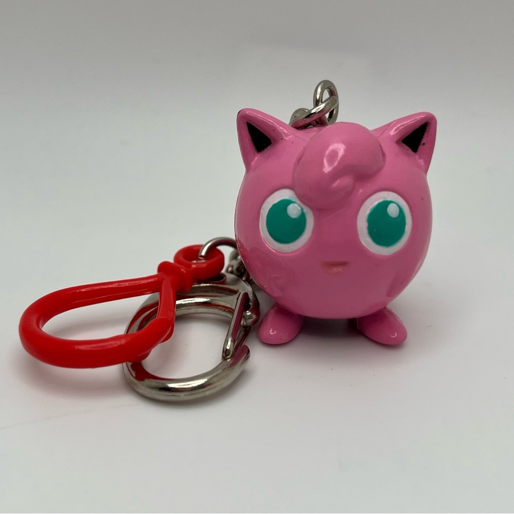 Vintage 1999 Nintendo B.F.I. Basic Fun Pokémon Jigglypuff Keychain